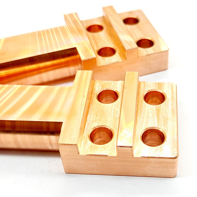 Custom Precision CNC Machined Copper Terminal Block High Conductivity For Industrial