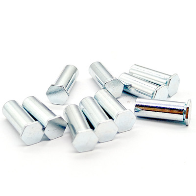 Custom Zinc Plated Hexagonal Threaded Standoff Inserts CNC Machining 0.01mm Tolerance
