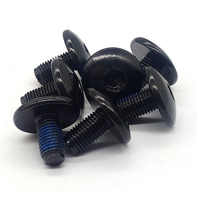 CNC Machining Pre Applied Adhesive Bolt Black Nylon Patch Screw Micro Machining