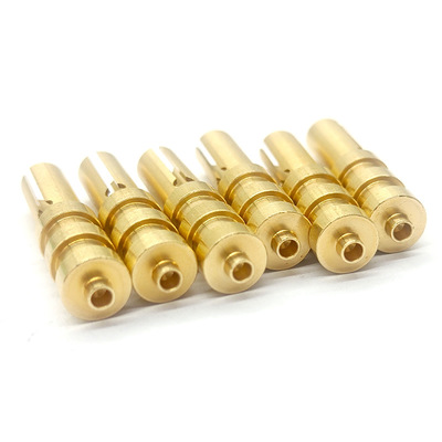 Custom Machined Copper Grounding Pin Acid Pickled Clean Surface Treatment